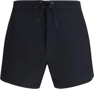 Saint Laurent Logo Zwemshorts met YSL Monogram - Heren - Strandmode - Zwart - M - Badmode