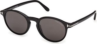 Tom Ford Prescott-02 Smoke Oval Mens Sunglasses FT1331 01A 51