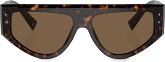 Dolce & Gabbana Eyewear Occhiali da sole oversize - Marrone