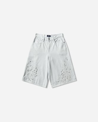 Levi's Women s Blue Tab Embroidered Bandit Shorts Blue