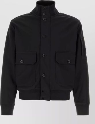 C.P. Company stretch polyester jacket high collar pockets