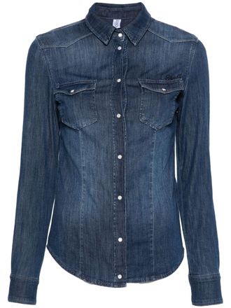 Liu Jo Gonna denim con applicazione - Blu