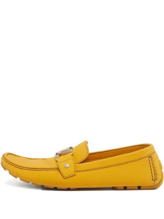 Louis Vuitton Monte Carlo leather loafers - men - Calf Leather/Calf Leather/Rubber - 46 - Yellow