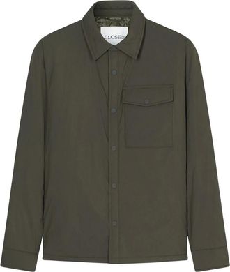Closed Lichtgewicht Gewatteerd Jack - Heren - Jassen - Groen - Maat: XL Nylon
