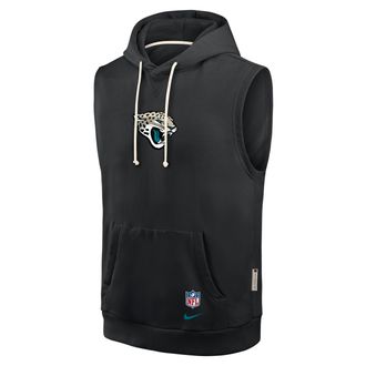 Nike Jacksonville Jaguars Rivalries Collection Sideline Nike Mens Dri-FIT NFL Sleeveless Pullover Hoodie in Black | 03B400A9N-F9T