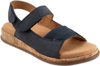 Trotters Gemini Slingback Wedge Sandal - Multiple Widths Available in Navy Nubuck at Nordstrom, Size 10.5