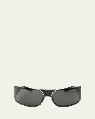 Off-white Mens Kenema Rimless Wrap Sunglasses