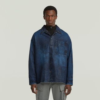 G-Star Boxy Fit Overshirt - Donkerblauw - Heren