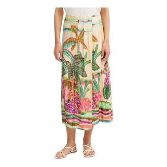 Lola Casademunt Rokken, Dames, Veelkleurig, XL, Wrap Midi Rok