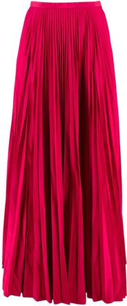 Dior Christian Dior Pink Pleated Silk Midi Skirt Size S