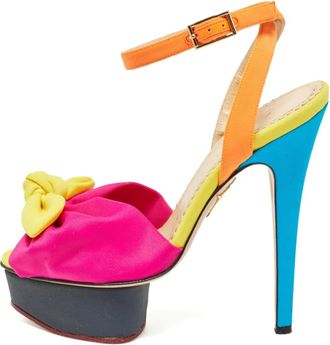 Charlotte Olympia Sandali con plateau 135mm Pre-owned - Rosa