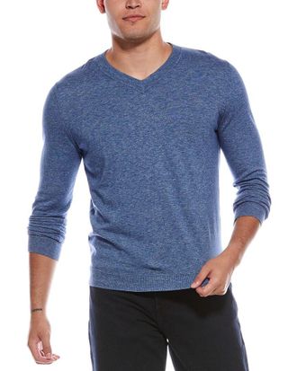 Autumn Cashmere Coverstitch V-Neck Sweater
