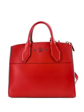 Louis Vuitton City Steamer Handbag Leather PM satchel - Rood