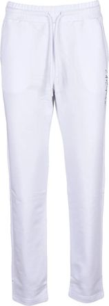 Emporio Armani Cotton-Elastane Blend Track Pants with Elastic Waistband and Drawstring