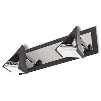 Netlighting Filippo Linear Spot Light 2 Light LED 10W 900lm Black Chrome