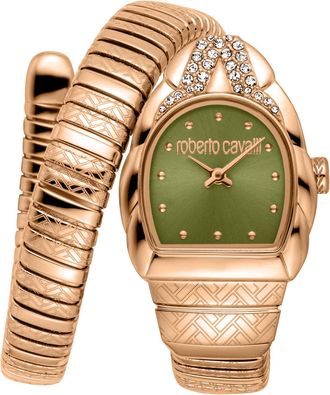 Roberto Cavalli Womens Snake Stainless Steel Watch