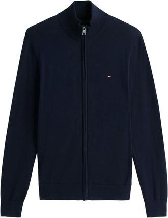 Tommy Hilfiger Cardigan con zip - Blu