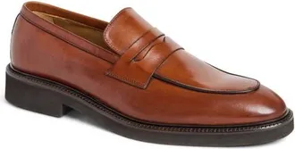 Bruno Magli Volano Penny Loafer in Cognac Leather at Nordstrom, Size 10.5