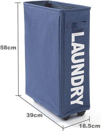 OEM Cesto De Ropa Plegable De Lujo - Cesto De Ropa Con Ruedas - Gran Capacidad - Impermeable Y Multifuncional - Azul Marino