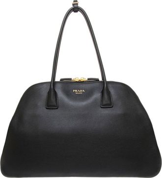 Prada Oversized Smooth Leather Satchel