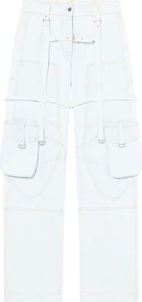 Off-white Jeans cargo con tasche - Blu