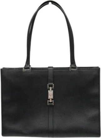 Gucci Pre-owned Jackie Tote Bag - Dames - Vintage Schoudertas - Zwart - ONE Size - Leer - Vintage