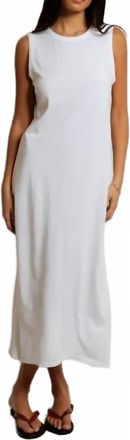 perfectwhitetee Lanell Supima Tank Dress In White