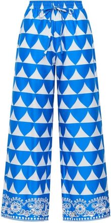 Maliparmi Maliparmi, Broeken, Dames, Blauw, M, Leer, Broek