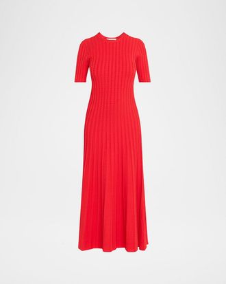 Jason Wu Cable-Knit Midi Sweater Dress