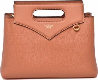 MCM Mcm, Tassen, Dames, Oranje, ONE Size, Leer, Tracolla Crossbody Tas