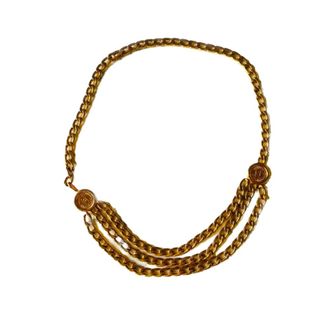 Chanel Pre-owned Fabric belts - female - Chanel Vintage - Vintage Belts - Yellow - ONE SIZE - Pre-owned