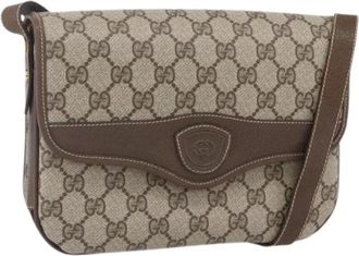 Gucci Pre-owned Cross Body Bags, female, Beige, Size: ONE SIZE Pre-owned Plastic Cross Body Bag