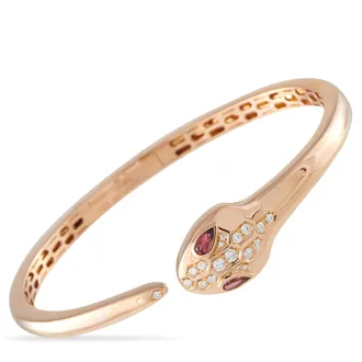 Bulgari Serpenti Seduttori 18K Rose Gold Diamond Bracelet BV04-060326