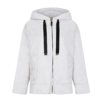Max Mara Winter Jackets, female, White, Size: 2XS Daria Hooded Down Jacket