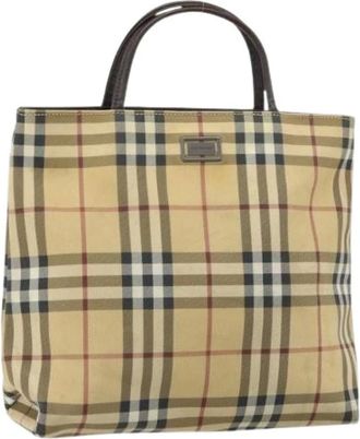 Burberry Pre-owned Tote Bags, female, Beige, Size: ONE SIZE Pre-owned Vintage Tote Bag