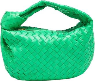 Bottega Veneta Tweedehands leren handtassen - Dames - Vintage Handtas - Groen - ONE Size - Vintage