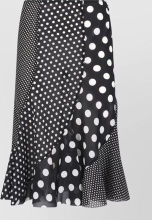 Junya Watanabe midi skirt flared silhouette mixed prints