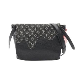 Louis Vuitton Pre-owned Nigo Busas Tokyo Monogram Denim Shoulder Bag - Heren - Pre-owned - Zwart - Maat: ONE Size Denim