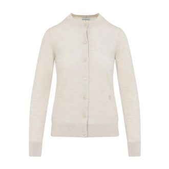 Burberry Dames, Truien, Beige, Maat: XS Wol