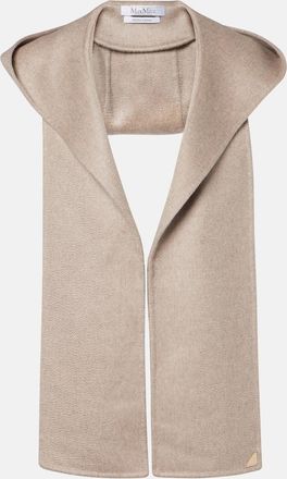Max Mara Hooded cashmere scarf