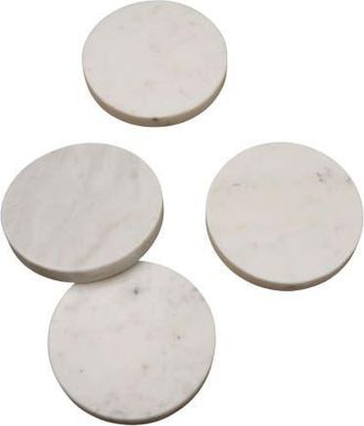 Be Home White Marble Round Coasters - Set of 4 at Nordstrom