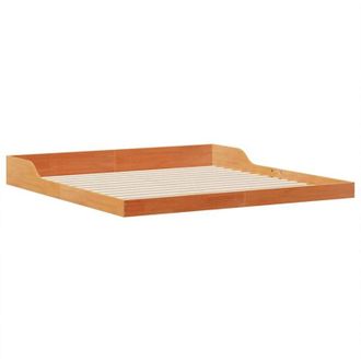 vidaXL Estructura De Cama Marr&oacute;n Cera 200 X 200 Cm Vidaxl
