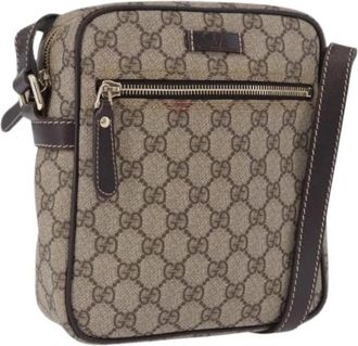 Gucci Pre-owned Vintage Schoudertas - unisex - Vintage Schoudertas - Beige - ONE Size - Leer - Vintage
