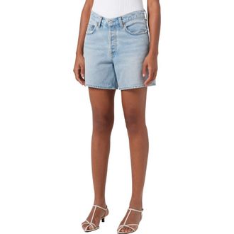 A Gold E V-Waist Baggy Denim Shorts in Backbeat at Nordstrom Rack, Size 23