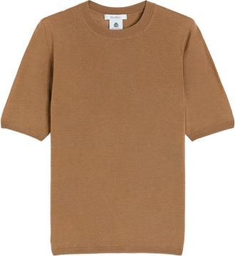 Max Mara Short-Sleeved Basic Wool Sweater Clothing