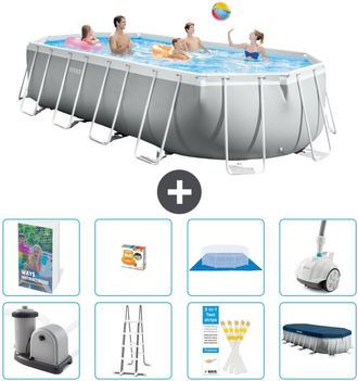Intex Piscina Prism Frame Oval - 610x305x122 Cm - 9-piezas S590