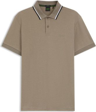 BOSS Paddy slim-fit polo shirt in interlock cotton