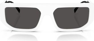 Dolce & Gabbana Sunglasses Dg6203 331287 White/Dark Gray Unisex