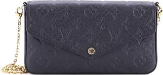 Louis Vuitton Felicie Pochette Monogram Empreinte Leather crossbody bag - Nero