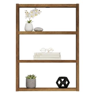 Dmora Estanter&iacute;a Albali, Estante, Estante De Pared, Estanter&iacute;as Multiusos, 43x9h60 Cm, Nuez, Con Embalaje Reforzado - Dmora